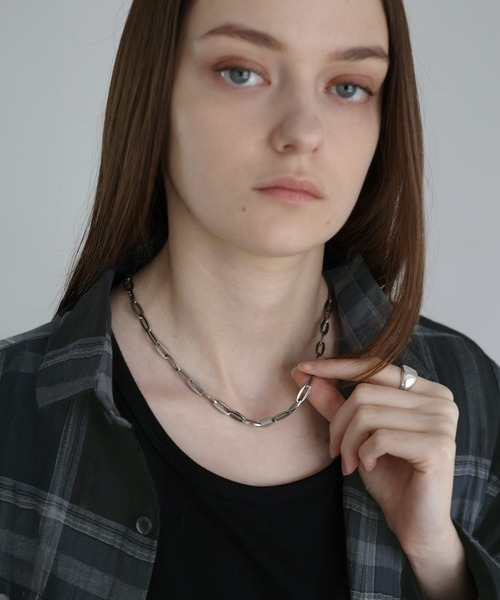 SOCCE(ソーシー)の「ステンレスショートネックレス(ネックレス・メンズ・シルバー系2/シルバー系1/シルバー系3・FREE)」の4枚目の写真