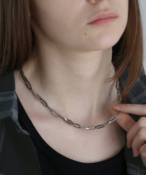 SOCCE(ソーシー)の「ステンレスショートネックレス(ネックレス・メンズ・シルバー系2/シルバー系1/シルバー系3・FREE)」の6枚目の写真