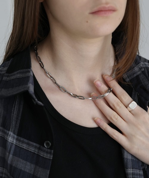 SOCCE(ソーシー)の「ステンレスショートネックレス(ネックレス・メンズ・シルバー系2/シルバー系1/シルバー系3・FREE)」の7枚目の写真