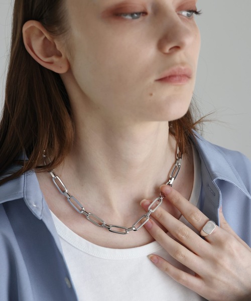 SOCCE(ソーシー)の「ステンレスショートネックレス(ネックレス・メンズ・シルバー系2/シルバー系1/シルバー系3・FREE)」の12枚目の写真