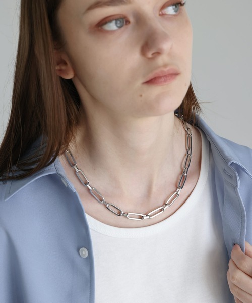 SOCCE(ソーシー)の「ステンレスショートネックレス(ネックレス・メンズ・シルバー系2/シルバー系1/シルバー系3・FREE)」の13枚目の写真