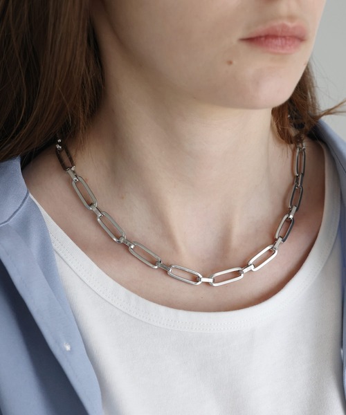 SOCCE(ソーシー)の「ステンレスショートネックレス(ネックレス・メンズ・シルバー系2/シルバー系1/シルバー系3・FREE)」の14枚目の写真