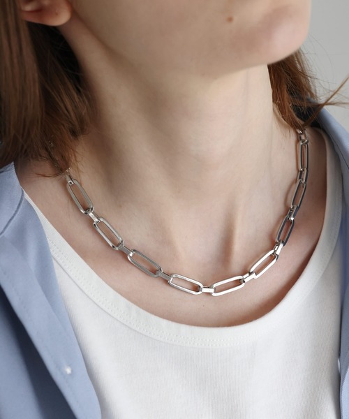 SOCCE(ソーシー)の「ステンレスショートネックレス(ネックレス・メンズ・シルバー系2/シルバー系1/シルバー系3・FREE)」の15枚目の写真