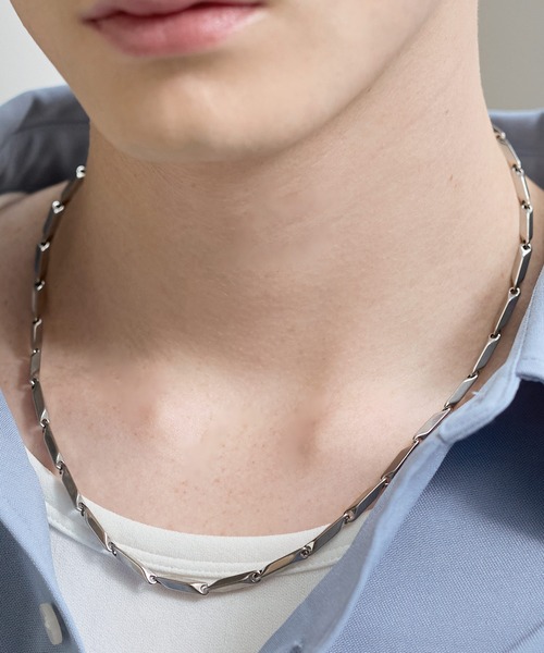 SOCCE(ソーシー)の「ステンレスショートネックレス(ネックレス・メンズ・シルバー系2/シルバー系1/シルバー系3・FREE)」の20枚目の写真