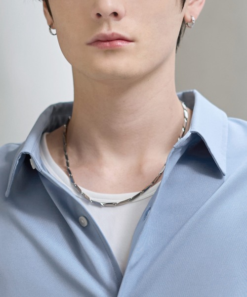 SOCCE(ソーシー)の「ステンレスショートネックレス(ネックレス・メンズ・シルバー系2/シルバー系1/シルバー系3・FREE)」の17枚目の写真