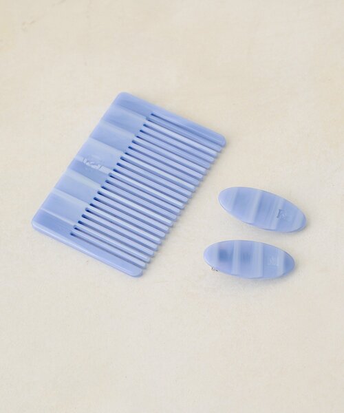 Kastane（カスタネ）の「【fiw.】ヘアクリップ&コーム（バレッタ/ヘアクリップ・レディース・ライトベージュ/サックスブルー・FREE）」の9枚目の写真