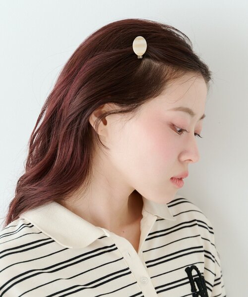 Kastane（カスタネ）の「【fiw.】ヘアクリップ&コーム（バレッタ/ヘアクリップ・レディース・ライトベージュ/サックスブルー・FREE）」の11枚目の写真