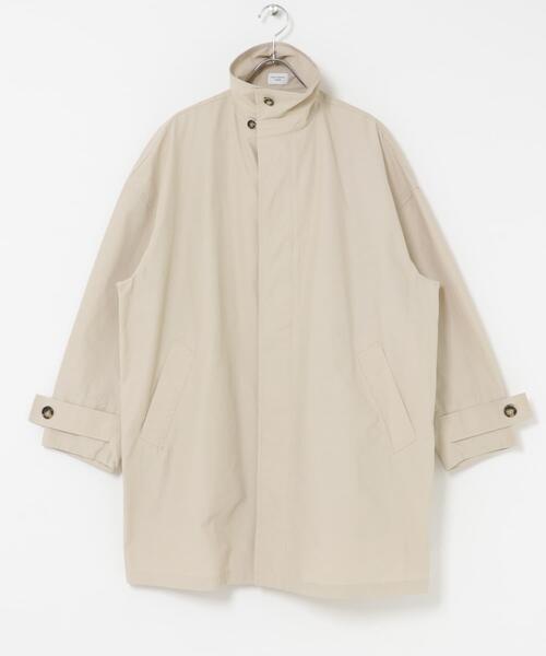 URBAN RESEARCH DOORS（アーバンリサーチドアーズ）の「『撥水』スタンドミドルコート（ステンカラーコート・レディース・チャコールグレー/ライトベージュ/ベージュ・FREE）」の16枚目の写真