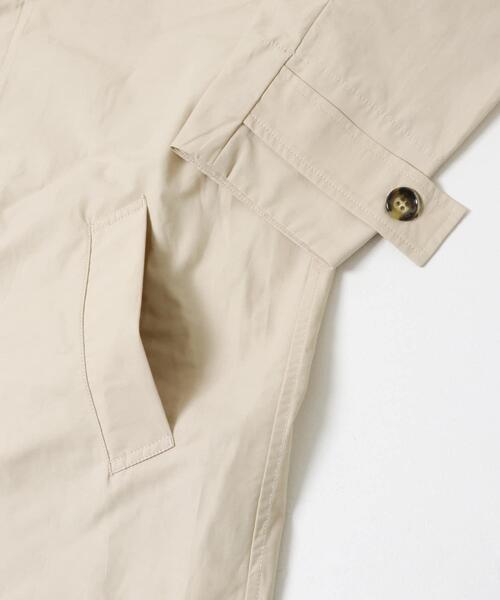 URBAN RESEARCH DOORS（アーバンリサーチドアーズ）の「『撥水』スタンドミドルコート（ステンカラーコート・レディース・チャコールグレー/ライトベージュ/ベージュ・FREE）」の17枚目の写真