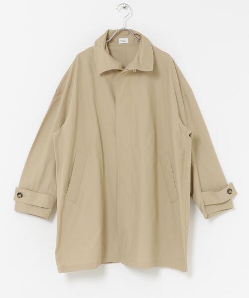 URBAN RESEARCH DOORS（アーバンリサーチドアーズ）の「『撥水』スタンドミドルコート（ステンカラーコート・レディース・チャコールグレー/ライトベージュ/ベージュ・FREE）」の22枚目の写真