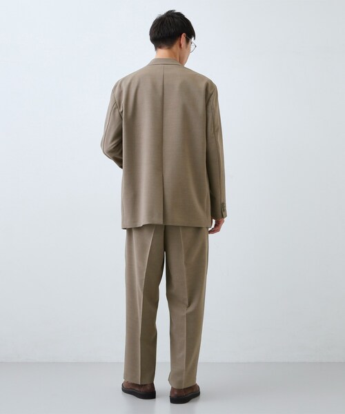 THE SHOP TK （ザ ショップ ティーケー ）の「AVANT LINO ワイドスラックス セットアップ可／洗濯機OK（その他パンツ・メンズ・ブラウン系/ブラック・04/03/02/01）」の9枚目の写真