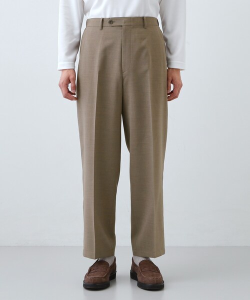 THE SHOP TK （ザ ショップ ティーケー ）の「AVANT LINO ワイドスラックス セットアップ可／洗濯機OK（その他パンツ・メンズ・ブラウン系/ブラック・04/03/02/01）」の11枚目の写真