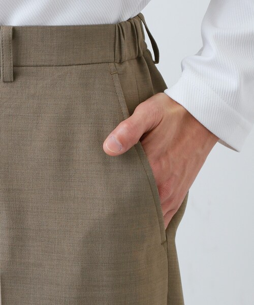 THE SHOP TK （ザ ショップ ティーケー ）の「AVANT LINO ワイドスラックス セットアップ可／洗濯機OK（その他パンツ・メンズ・ブラウン系/ブラック・04/03/02/01）」の15枚目の写真