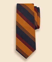 BROOKS BROTHERS | シルク　マルチワイドストライプ　レップタイ(ネクタイ)