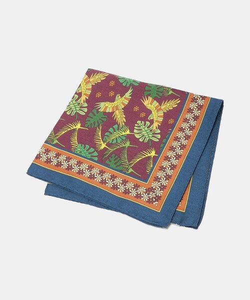 UNITED ARROWS(ユナイテッドアローズ)の「<ARCURI>アニマルプリント ポケットチーフ(ポケットチーフ・メンズ・ネイビー/ブラウン系・FREE)」の2枚目の写真