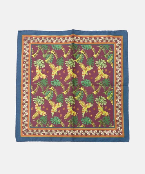 UNITED ARROWS(ユナイテッドアローズ)の「<ARCURI>アニマルプリント ポケットチーフ(ポケットチーフ・メンズ・ネイビー/ブラウン系・FREE)」の3枚目の写真