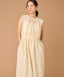 INED（イネド）の「フラワージャガードノースリーブワンピース（ワンピース）」