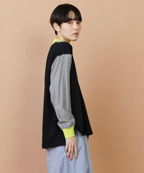 FRAPBOIS(フラボア)の「ストアンド カットソー(Tシャツ/カットソー・レディース・ブルー/ブラック・2/1)」の5枚目の写真