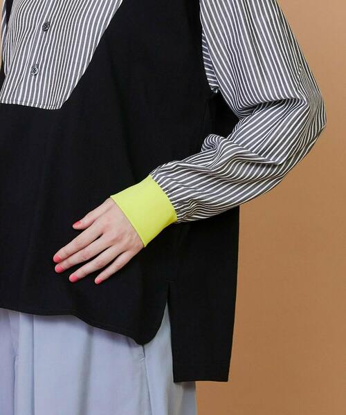 FRAPBOIS(フラボア)の「ストアンド カットソー(Tシャツ/カットソー・レディース・ブルー/ブラック・2/1)」の7枚目の写真