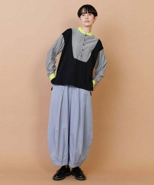 FRAPBOIS(フラボア)の「ストアンド カットソー(Tシャツ/カットソー・レディース・ブルー/ブラック・2/1)」の8枚目の写真