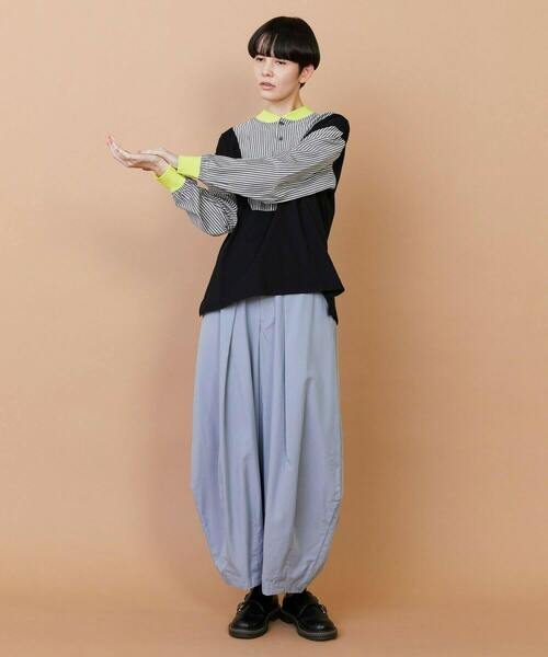 FRAPBOIS(フラボア)の「ストアンド カットソー(Tシャツ/カットソー・レディース・ブルー/ブラック・2/1)」の9枚目の写真