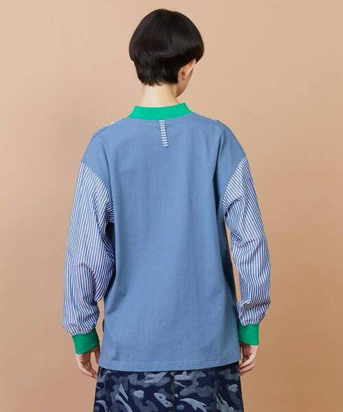 FRAPBOIS(フラボア)の「ストアンド カットソー(Tシャツ/カットソー・レディース・ブルー/ブラック・2/1)」の13枚目の写真