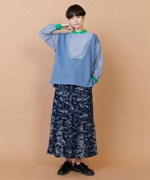 FRAPBOIS(フラボア)の「ストアンド カットソー(Tシャツ/カットソー・レディース・ブルー/ブラック・2/1)」の15枚目の写真