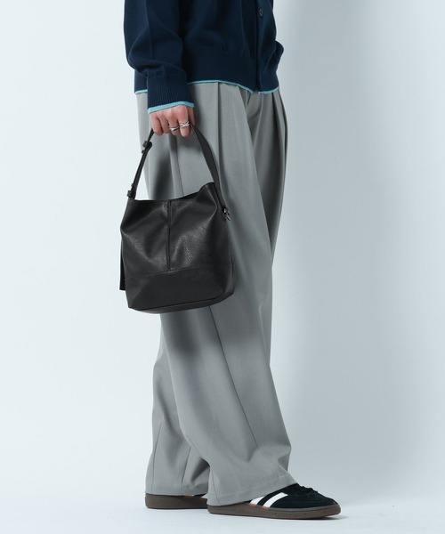 RAGEBLUE（レイジブルー）の「2WAY SWITCH MINI Synthetic Leather Hand Bag/ シンセティックレザーバッグ ミニショルダーバッグ（ハンドバッグ・メンズ・ブラック/ブラウン/ブラック系その他・FREE）」の7枚目の写真