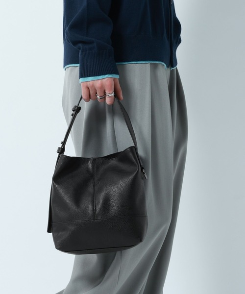 RAGEBLUE（レイジブルー）の「2WAY SWITCH MINI Synthetic Leather Hand Bag/ シンセティックレザーバッグ ミニショルダーバッグ（ハンドバッグ・メンズ・ブラック/ブラウン/ブラック系その他・FREE）」の6枚目の写真