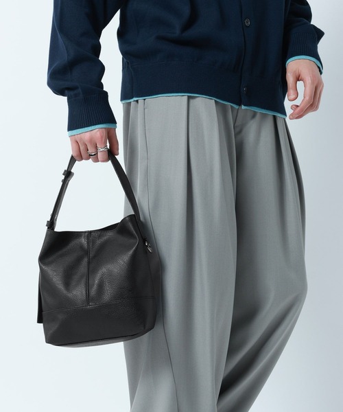 RAGEBLUE（レイジブルー）の「2WAY SWITCH MINI Synthetic Leather Hand Bag/ シンセティックレザーバッグ ミニショルダーバッグ（ハンドバッグ・メンズ・ブラック/ブラウン/ブラック系その他・FREE）」の5枚目の写真