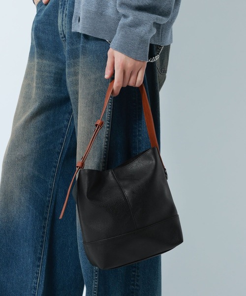 RAGEBLUE（レイジブルー）の「2WAY SWITCH MINI Synthetic Leather Hand Bag/ シンセティックレザーバッグ ミニショルダーバッグ（ハンドバッグ・メンズ・ブラック/ブラウン/ブラック系その他・FREE）」の18枚目の写真