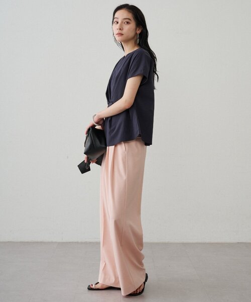 LOUNGEDRESS(ラウンジドレス)の「フロントタックブラウス(シャツ/ブラウス・レディース・オフホワイト/ネイビー/ベージュ・FREE)」の17枚目の写真