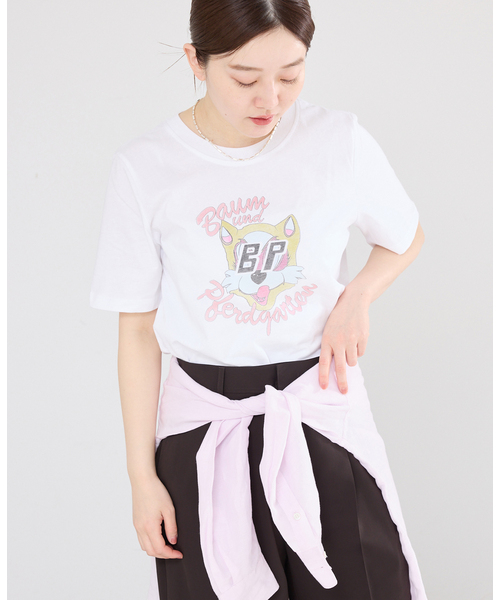 IENA♡BAUM UND PFERDGARTEN CAT Tシャツ BAUM UND PFERDGARTEN/バウム ウンド ヘルガーデン CAT T Tシャツ