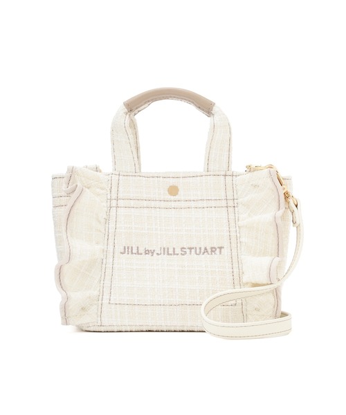 JILL by JILL STUART(ジルバイジルスチュアート)の「【お気に入り8,000件超え】<フリルトートミニ>ツイード(トートバッグ・レディース・ホワイト/ブラック/ピンク/ブルー/イエロー・FREE)」の18枚目の写真