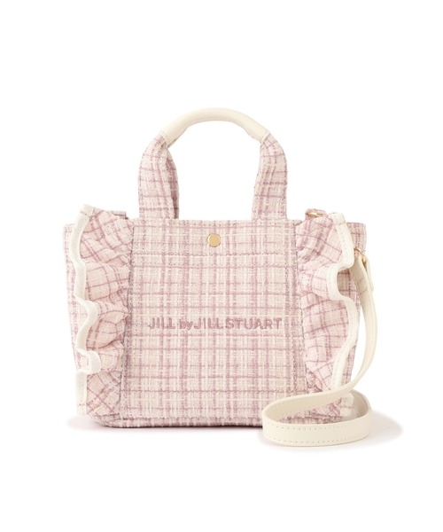 JILL by JILL STUART(ジルバイジルスチュアート)の「【お気に入り8,000件超え】<フリルトートミニ>ツイード(トートバッグ・レディース・ホワイト/ブラック/ピンク/ブルー/イエロー・FREE)」の21枚目の写真