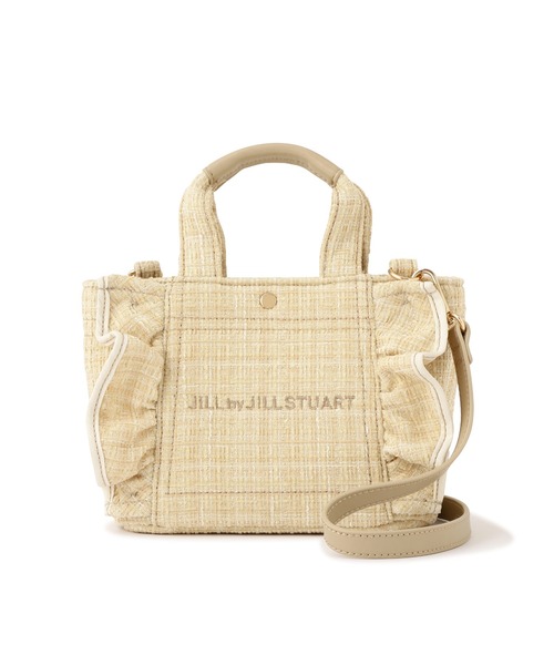 JILL by JILL STUART(ジルバイジルスチュアート)の「【お気に入り8,000件超え】<フリルトートミニ>ツイード(トートバッグ・レディース・ホワイト/ブラック/ピンク/ブルー/イエロー・FREE)」の22枚目の写真
