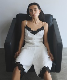 MAISON SPECIAL | 【2026SUMMER PRE-ORDER】Lace Trim Short Jumpsuit/レーストリムショートジャンプスーツ(つなぎ/オールインワン)