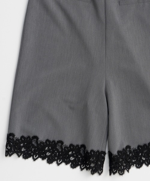 MAISON SPECIAL（メゾンスペシャル）の「【2026SUMMER PRE-ORDER】Lace Trim Short Jumpsuit/レーストリムショートジャンプスーツ（つなぎ/オールインワン・レディース・ホワイト/ブラック/グレー・36/38）」の13枚目の写真