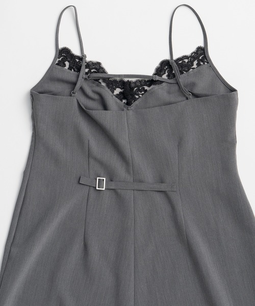 MAISON SPECIAL（メゾンスペシャル）の「【2026SUMMER PRE-ORDER】Lace Trim Short Jumpsuit/レーストリムショートジャンプスーツ（つなぎ/オールインワン・レディース・ホワイト/ブラック/グレー・36/38）」の15枚目の写真