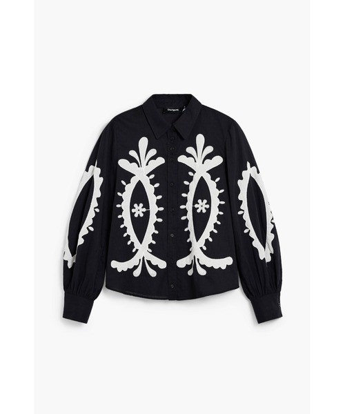 Desigual(デシグアル)の「エスニック刺繍ランタンスリーブシャツ(シャツ/ブラウス・レディース・ブラック・M/S/XS/XL/L)」の11枚目の写真