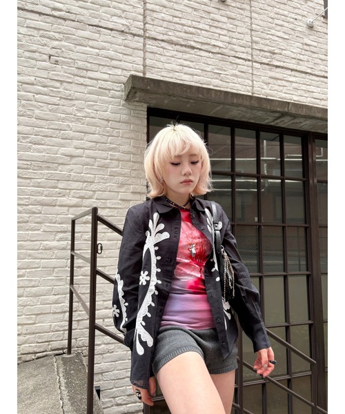 Desigual(デシグアル)の「エスニック刺繍ランタンスリーブシャツ(シャツ/ブラウス・レディース・ブラック・M/S/XS/XL/L)」の6枚目の写真