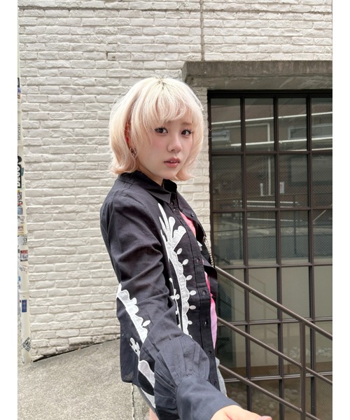 Desigual(デシグアル)の「エスニック刺繍ランタンスリーブシャツ(シャツ/ブラウス・レディース・ブラック・M/S/XS/XL/L)」の4枚目の写真