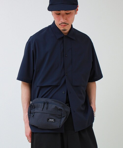 TAION(タイオン)の「【TAION / タイオン】MOUNTAIN WAIST POUCH(ショルダーバッグ・メンズ・オリーブ/ライトグレー/ネイビー/ブラック・FREE)」の10枚目の写真