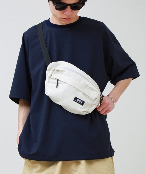 TAION(タイオン)の「【TAION / タイオン】MOUNTAIN WAIST POUCH(ショルダーバッグ・メンズ・オリーブ/ライトグレー/ネイビー/ブラック・FREE)」の21枚目の写真