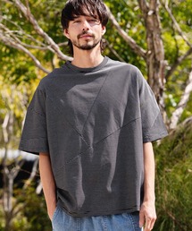 mt10466-Narrow Pitch Border Patchwork Tee Tシャツ(S64726cmb)