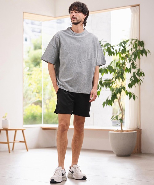 CAMBIO（カンビオ）の「mt10466-Narrow Pitch Border Patchwork Tee Tシャツ(S64726cmb)（Tシャツ/カットソー・メンズ・ネイビー/ブラック/ミックスグレー/マルチ・S/M/L）」の13枚目の写真