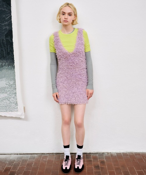 MSGM(エムエスジーエム)の「MSGM Super Light スエードスニーカー(スニーカー・レディース・ブラック/ピンク・38/37)」の12枚目の写真