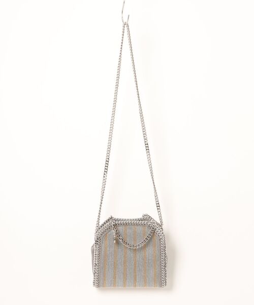 Limited-Edition Falabella Metallic Chain-Embroidered Tiny Tote Bag