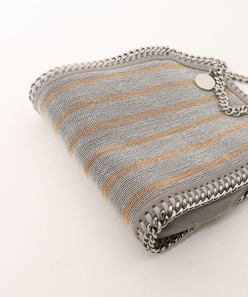 Limited-Edition Falabella Metallic Chain-Embroidered Tiny Tote Bag