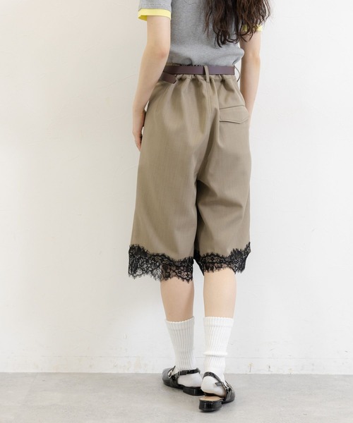 RAGEBLUE（レイジブルー）の「TR裾レースハーフパンツ（スラックス・レディース・ブラック/ブラウン・FREE）」の10枚目の写真